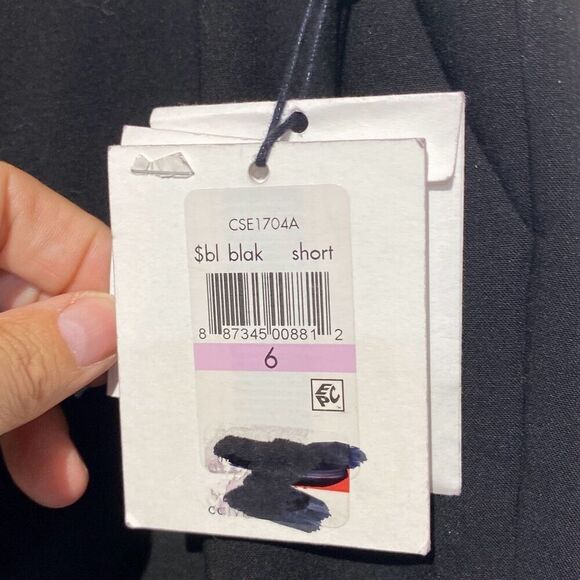 Calvin Klein Suit Women's Black Classic Fit Short Trouser Pants Size 6 NWT - Picture 4 of 12